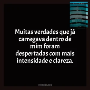 Muitas verdades que já carregava dentro de mim foram despertadas com mais intensidade e clareza. Até Que Nada Mais Importe (Livro)