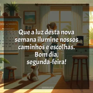 Que a luz desta nova semana ilumine nossos caminhos e escolhas. Bom dia, segunda-feira! Bom dia, Segunda Feira!
