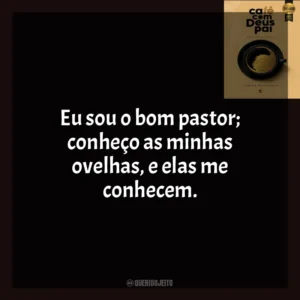 Eu sou o bom pastor; conheço as minhas ovelhas, e elas me conhecem. Café com Deus Pai (Livro)
