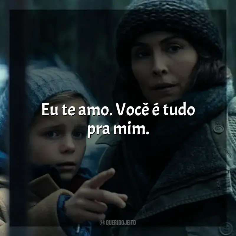 Frases de efeito da série Constelação: Eu te amo. Você é tudo pra mim.