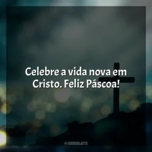 Celebre a vida nova em Cristo. Feliz Páscoa! Feliz Páscoa
