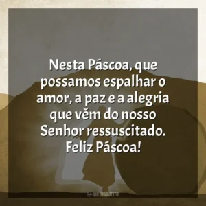 Nesta Páscoa, que possamos espalhar o amor, a paz e a alegria que vêm do nosso Senhor ressuscitado. Feliz Páscoa! Feliz Páscoa 2024