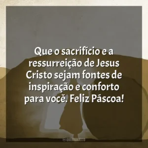 Que o sacrifício e a ressurreição de Jesus Cristo sejam fontes de inspiração e conforto para você. Feliz Páscoa! Feliz Páscoa 2024