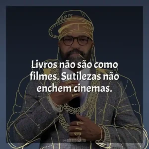 Livros não são como filmes. Sutilezas não enchem cinemas. Ficção Americana (Filme)