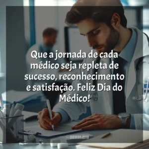 Que a jornada de cada médico seja repleta de sucesso, reconhecimento e satisfação. Feliz Dia do Médico! Dia do Médico