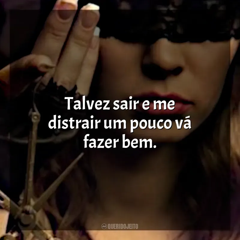Frases de O Lado Bom de Ser Traída livro: Talvez sair e me distrair um pouco vá fazer bem.