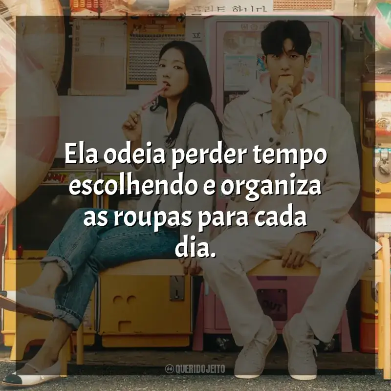 Série Médicos em Colapso frases: Ela odeia perder tempo escolhendo e organiza as roupas para cada dia.