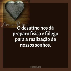 O desatino nos dá preparo físico e fôlego para a realização de nossos sonhos. O Arroz de Palma (Livro)