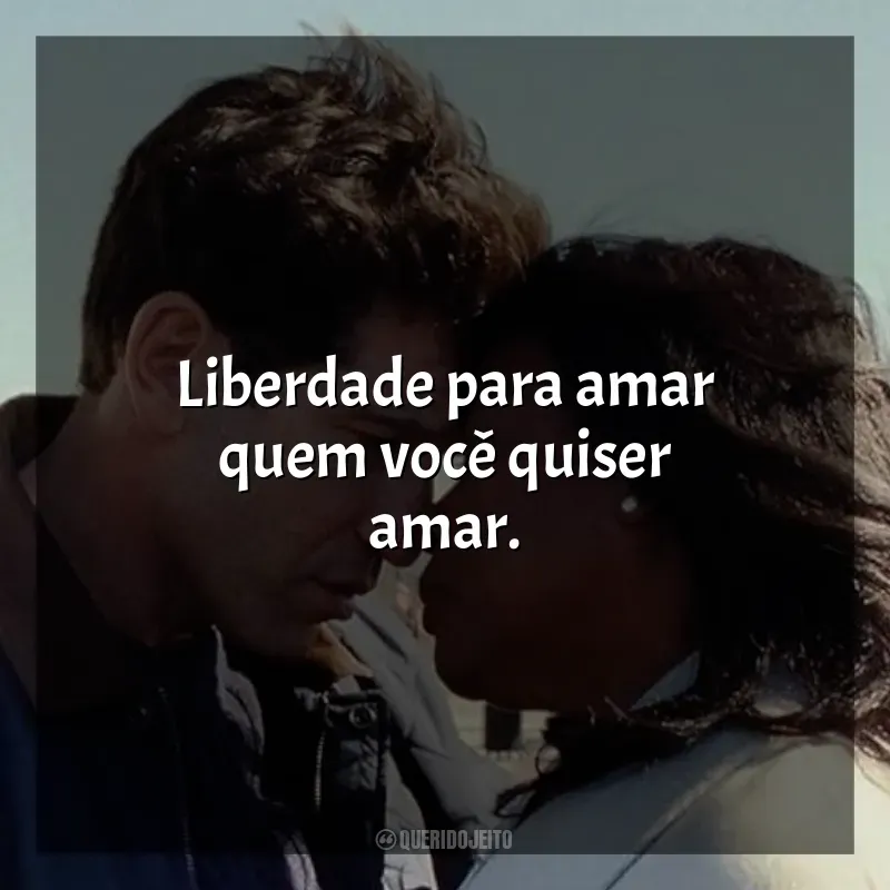 Frases de efeito do filme Origin: Liberdade para amar quem você quiser amar.