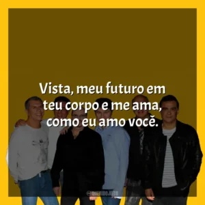 Vista, meu futuro em teu corpo e me ama, como eu amo você. Roupa Nova