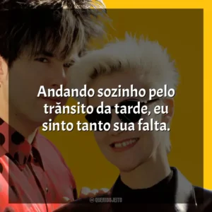 Andando sozinho pelo trânsito da tarde, eu sinto tanto sua falta. Roxette