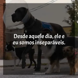 Desde aquele dia, ele e eu somos inseparáveis. Ruim Pra Cachorro (Filme)