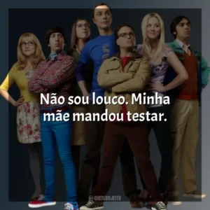 Não sou louco. Minha mãe mandou testar. The Big Bang Theory (Série)
