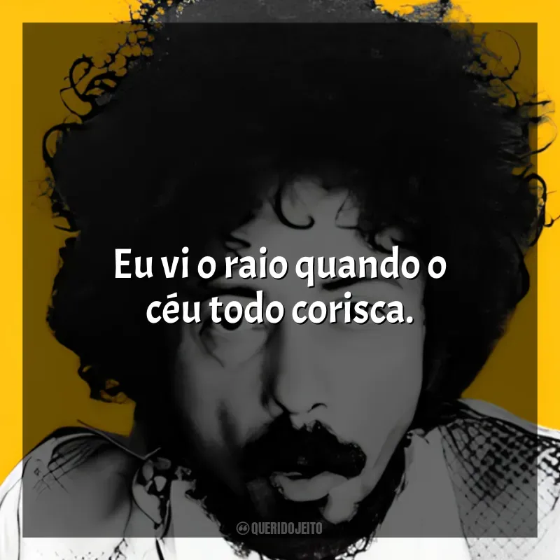 Tom Zé Frases: Eu vi o raio quando o céu todo corisca.