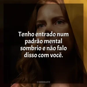 Tenho entrado num padrão mental sombrio e não falo disso com você. A Mulher na Janela (Filme)