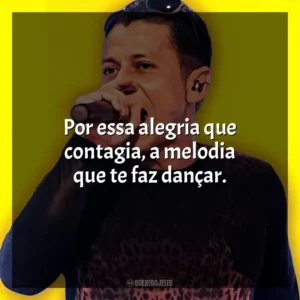 Por essa alegria que contagia, a melodia que te faz dançar. MC Leozinho