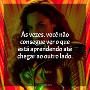 Às vezes, você não consegue ver o que está aprendendo até chegar ao outro lado. Mulher-Maravilha 1984 (Filme)