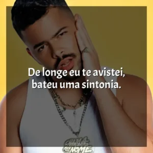 De longe eu te avistei, bateu uma sintonia. Pedro Sampaio