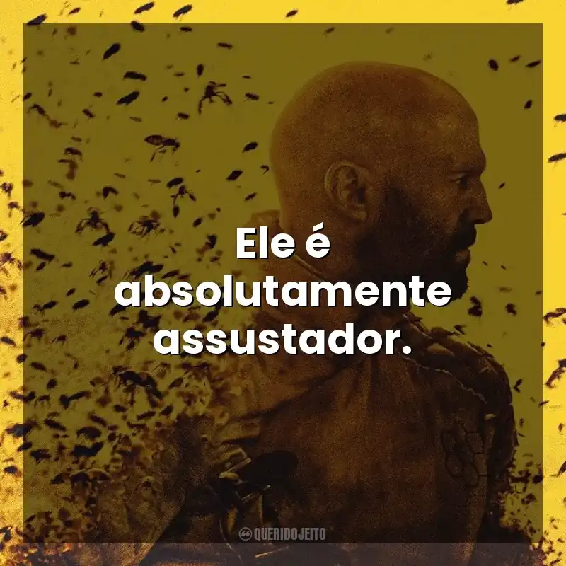 Ele é absolutamente assustador. Beekeeper – Rede de Vingança (Filme)