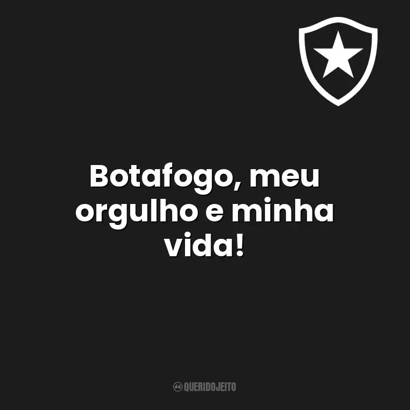 Botafogo, meu orgulho e minha vida! Botafogo de Futebol e Regatas