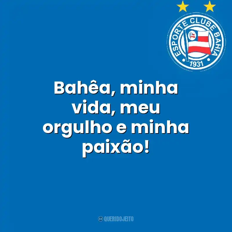 Esporte Clube Bahia frases do time: Bahêa, minha vida, meu orgulho e minha paixão!