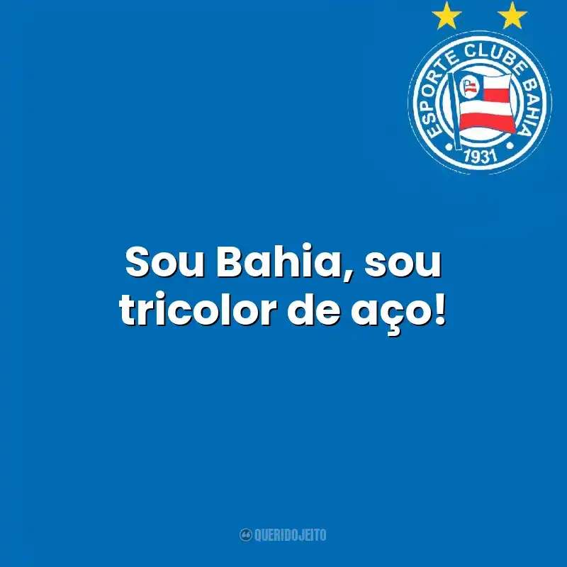 Sou Bahia, sou tricolor de aço! Esporte Clube Bahia