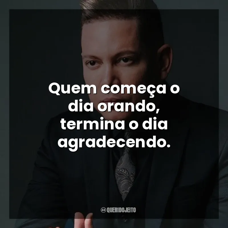 Quem começa o dia orando, termina o dia agradecendo. Bispo Bruno Leonardo