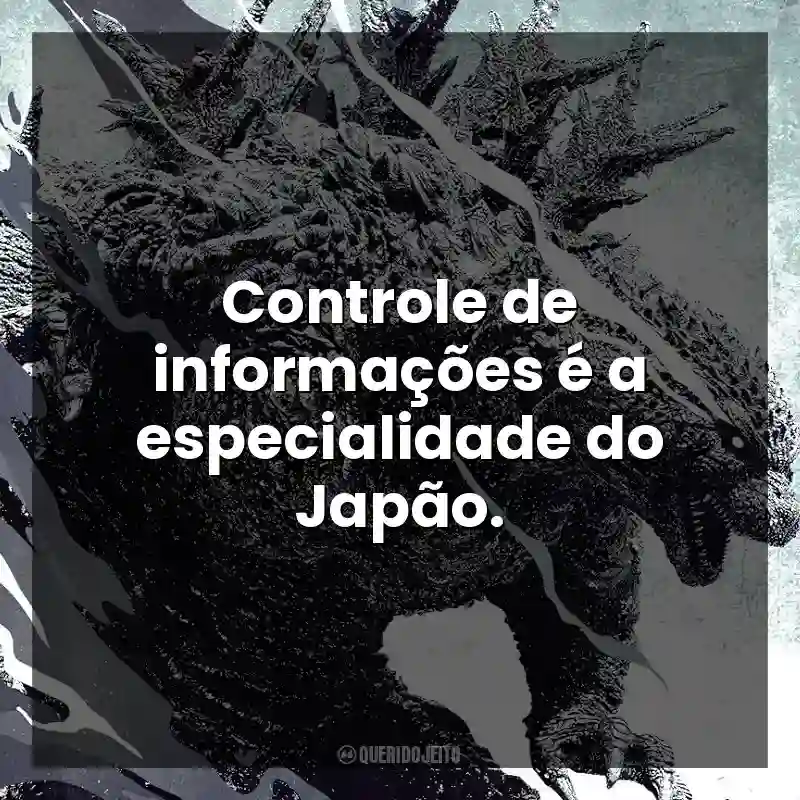 Controle de informações é a especialidade do Japão. Godzilla Minus One (Filme)