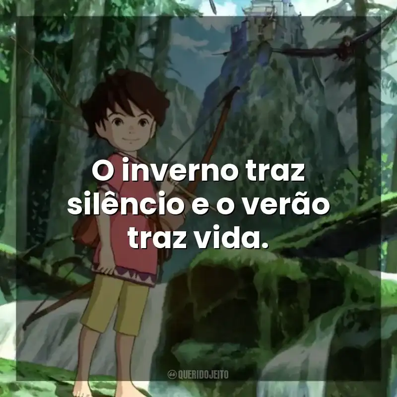 O inverno traz silêncio e o verão traz vida. Ronja, A Filha do Ladrão (Série)
