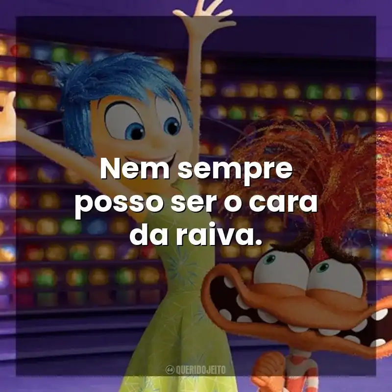 Nem sempre posso ser o cara da raiva. Divertida Mente 2 (Filme)