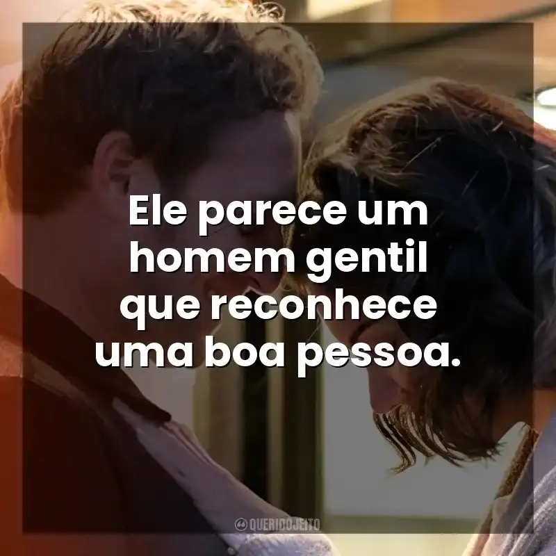 Ele parece um homem gentil que reconhece uma boa pessoa. O Segredo: Ouse Sonhar (Filme)