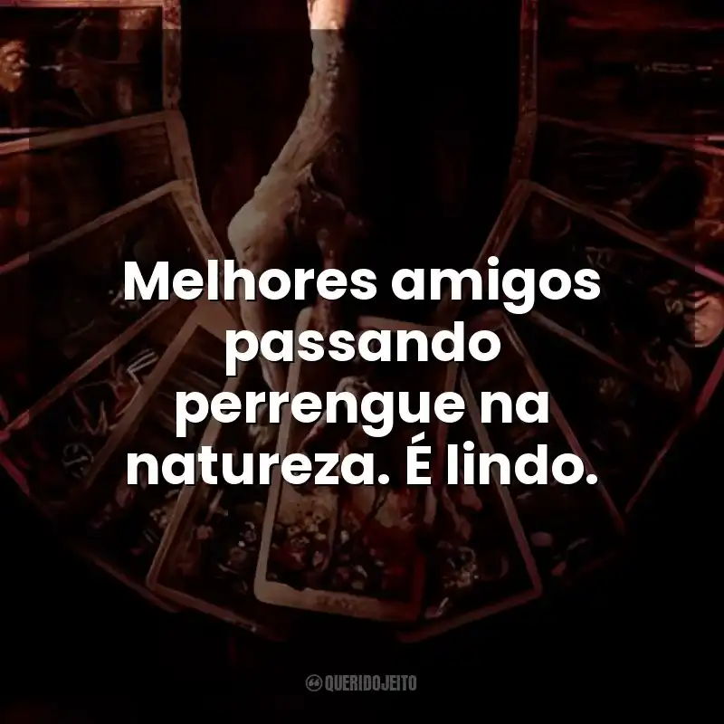 Melhores amigos passando perrengue na natureza. É lindo. O Tarô da Morte (Filme)