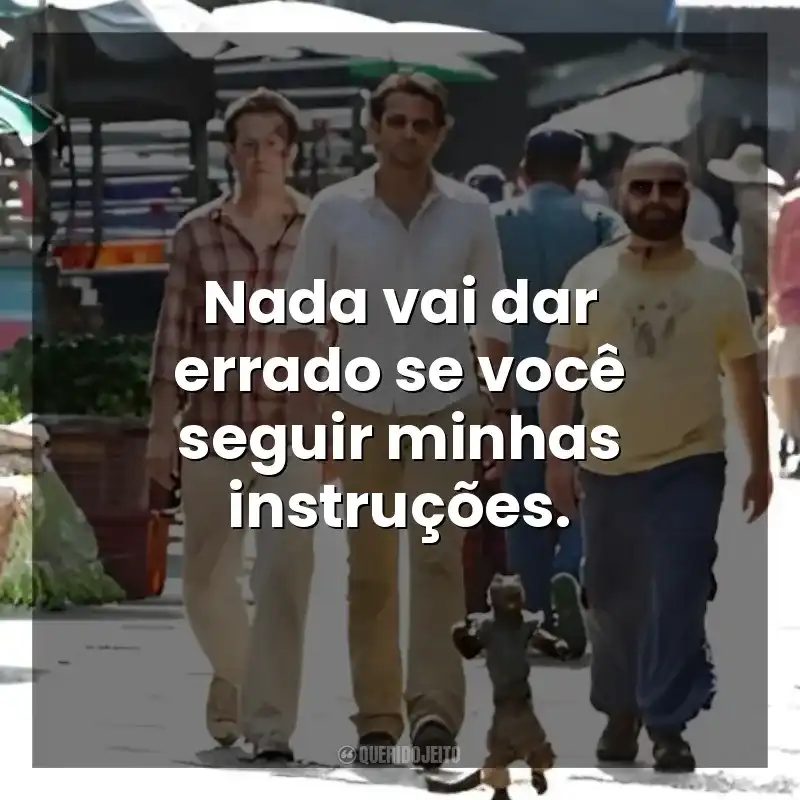 Nada vai dar errado se você seguir minhas instruções. Se Beber, Não Case! Parte II (Filme)