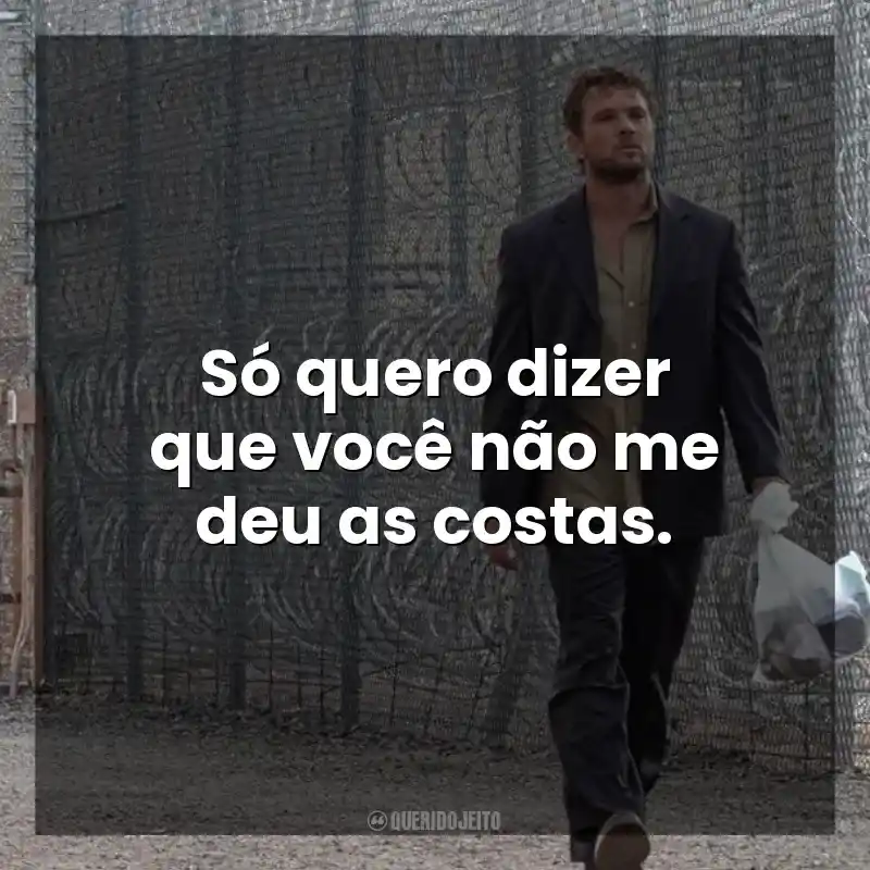 Só quero dizer que você não me deu as costas. The Locksmith (Filme)