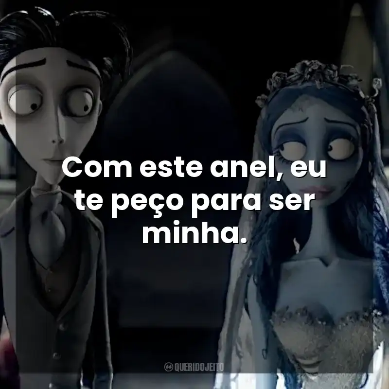 Com este anel, eu te peço para ser minha. A Noiva-Cadáver (Filme)
