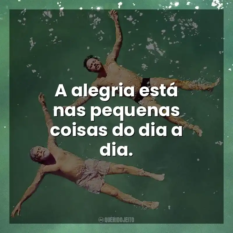 A alegria está nas pequenas coisas do dia a dia. Antes Que Eu Me Esqueça (Filme)
