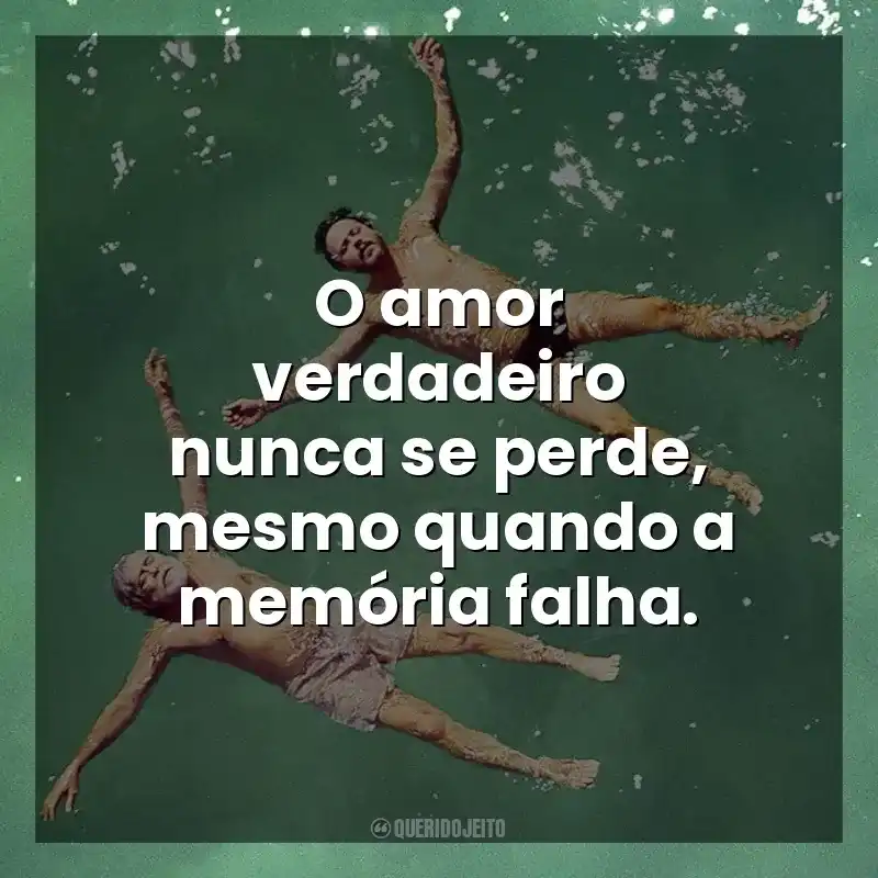 O amor verdadeiro nunca se perde, mesmo quando a memória falha. Antes Que Eu Me Esqueça (Filme)