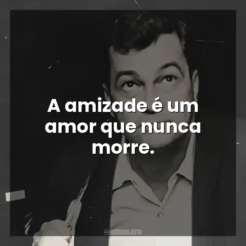 Frases do Autor José Mauro de Vasconcelos: A amizade é um amor que nunca morre.