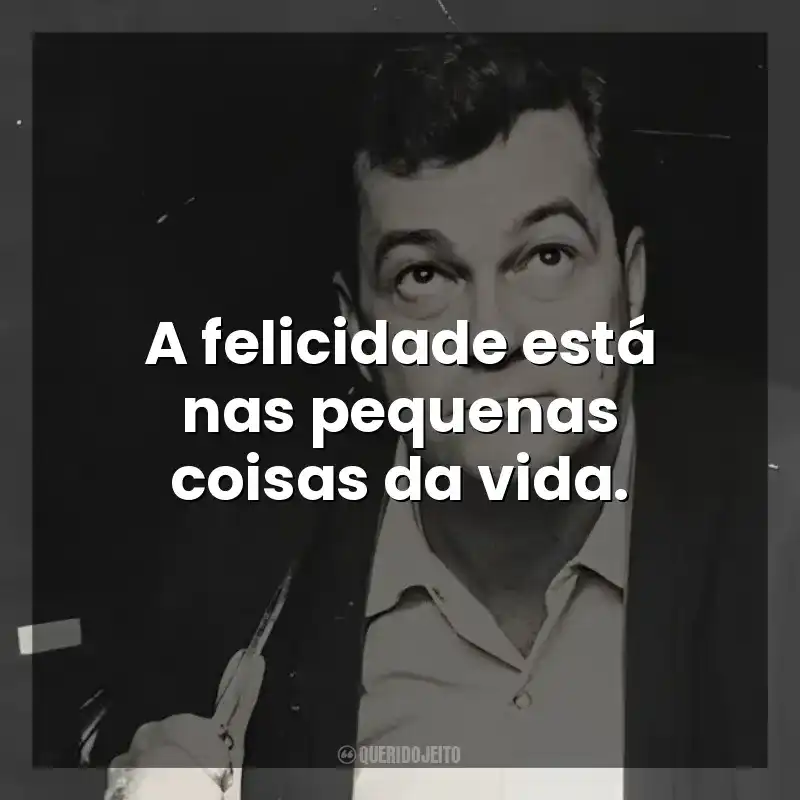 A felicidade está nas pequenas coisas da vida. José Mauro de Vasconcelos