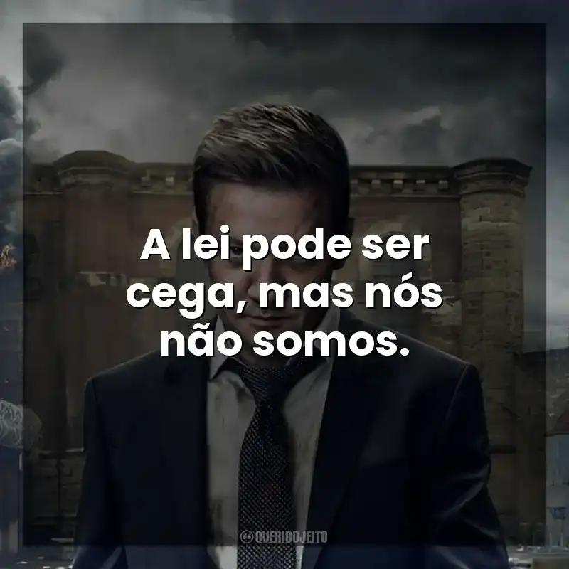 A lei pode ser cega, mas nós não somos. Mayor of Kingstown (Série)