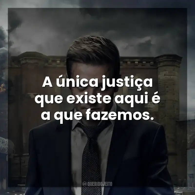 A única justiça que existe aqui é a que fazemos. Mayor of Kingstown (Série)
