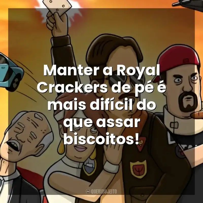 Manter a Royal Crackers de pé é mais difícil do que assar biscoitos! Royal Crackers (Série)