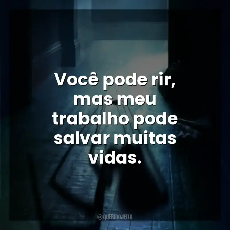 Você pode rir, mas meu trabalho pode salvar muitas vidas. Sting: Aranha Assassina (Filme)