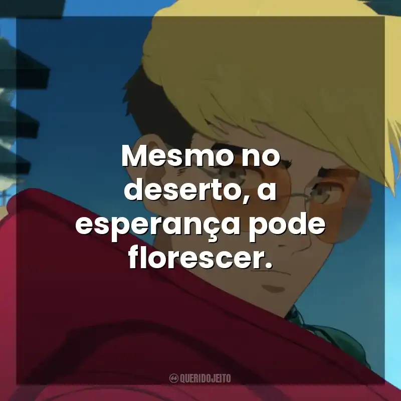 Mesmo no deserto, a esperança pode florescer. Trigun Stampede (Série)