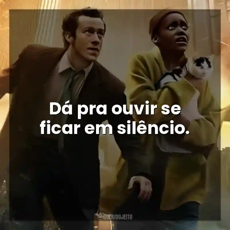 Dá pra ouvir se ficar em silêncio. Um Lugar Silencioso: Dia Um (Filme)