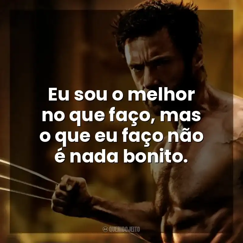 Eu sou o melhor no que faço, mas o que eu faço não é nada bonito.