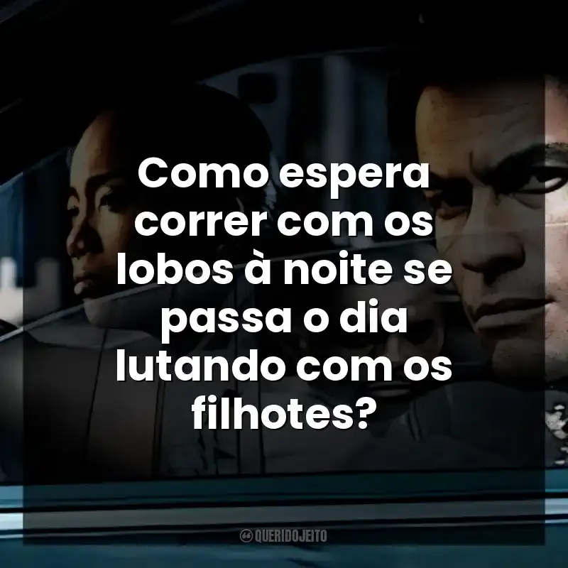 Como espera correr com os lobos à noite se passa o dia lutando com os filhotes? A Escuta (Série)