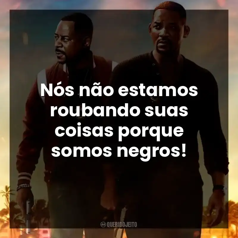 Nós não estamos roubando suas coisas porque somos negros!