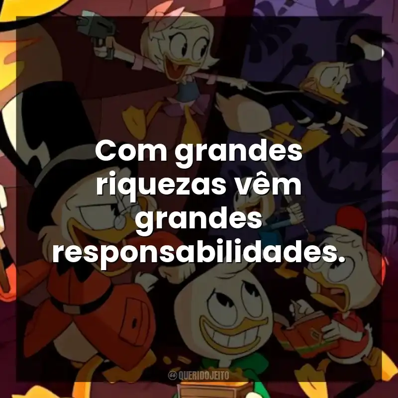 Com grandes riquezas vêm grandes responsabilidades.