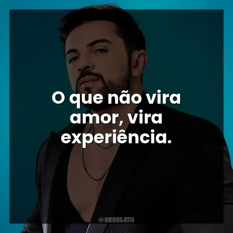 O que não vira amor, vira experiência. Henrique Casttro